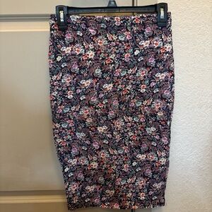 Decree Multicolor Floral Pencil Skirt